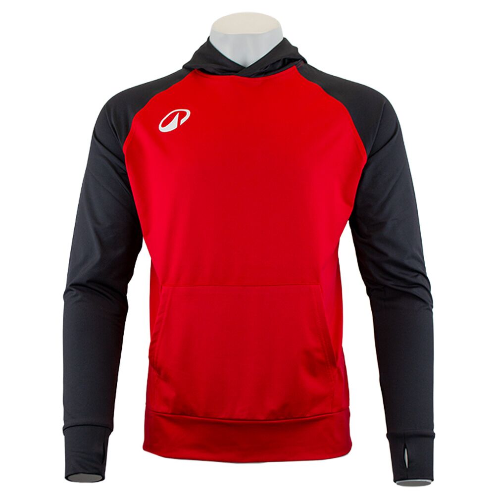 Elite Hoodie - Red/Charcoal
